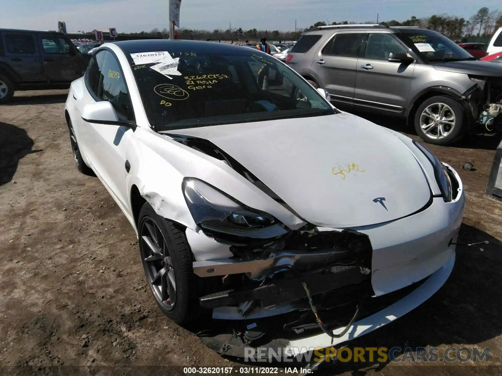 6 Photograph of a damaged car 5YJ3E1EA0MF911412 TESLA MODEL 3 2021