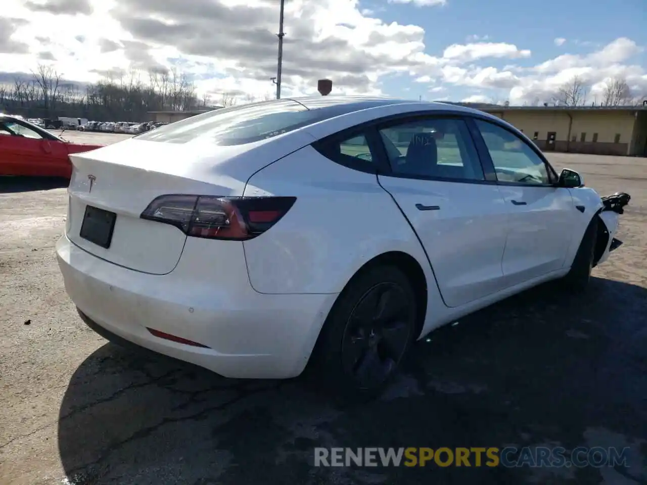 4 Фотография поврежденного автомобиля 5YJ3E1EA0MF913290 TESLA MODEL 3 2021