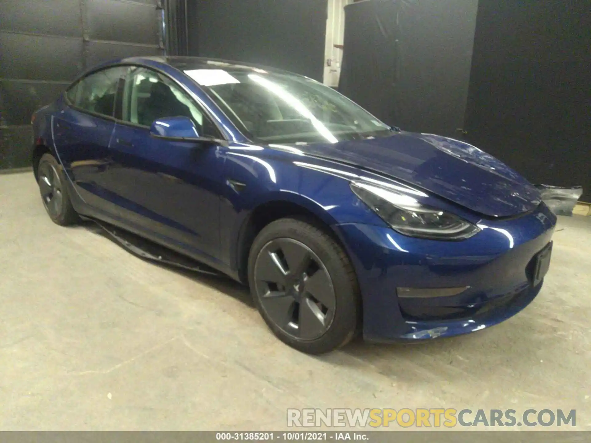 1 Photograph of a damaged car 5YJ3E1EA0MF922765 TESLA MODEL 3 2021