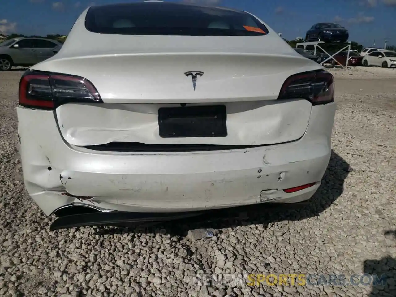 9 Photograph of a damaged car 5YJ3E1EA0MF977975 TESLA MODEL 3 2021