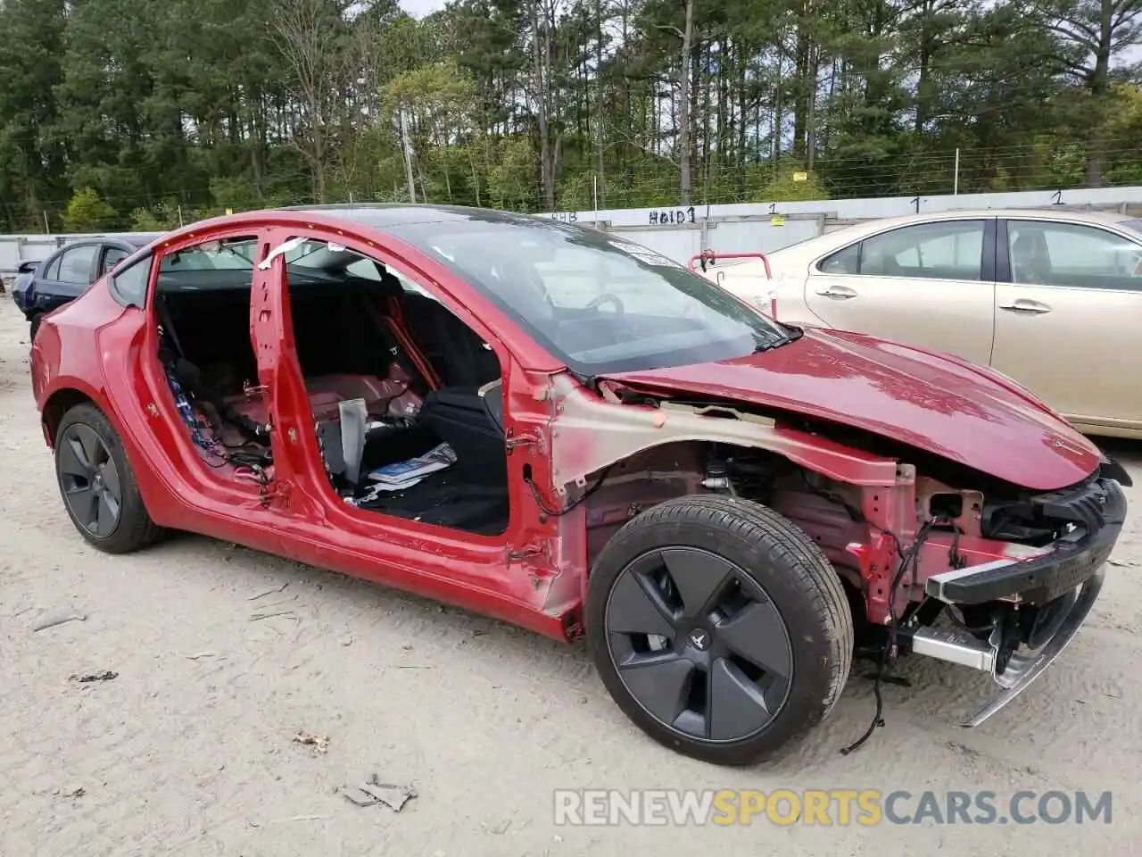 9 Photograph of a damaged car 5YJ3E1EA0MF991472 TESLA MODEL 3 2021