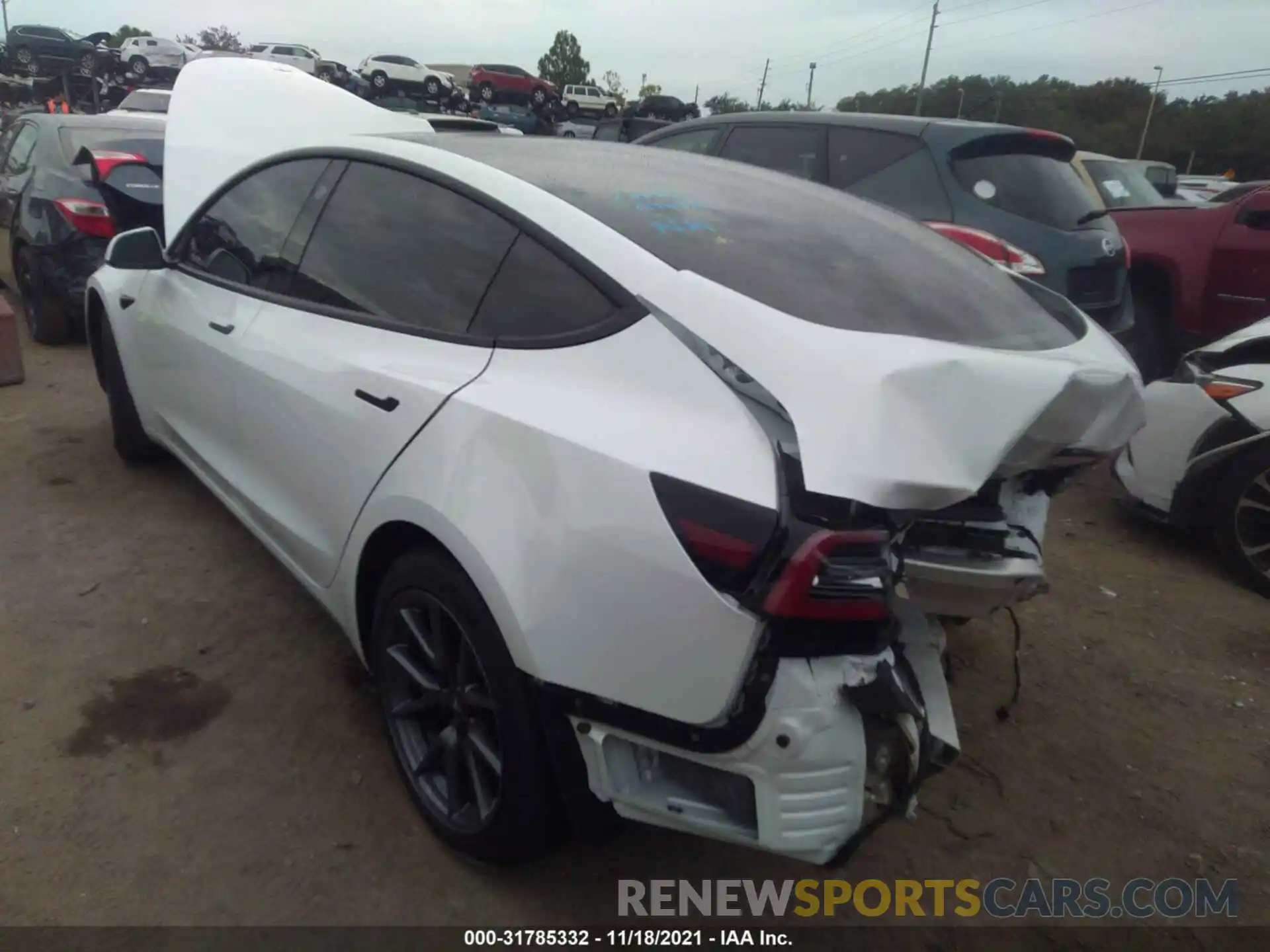 3 Photograph of a damaged car 5YJ3E1EA0MF991746 TESLA MODEL 3 2021