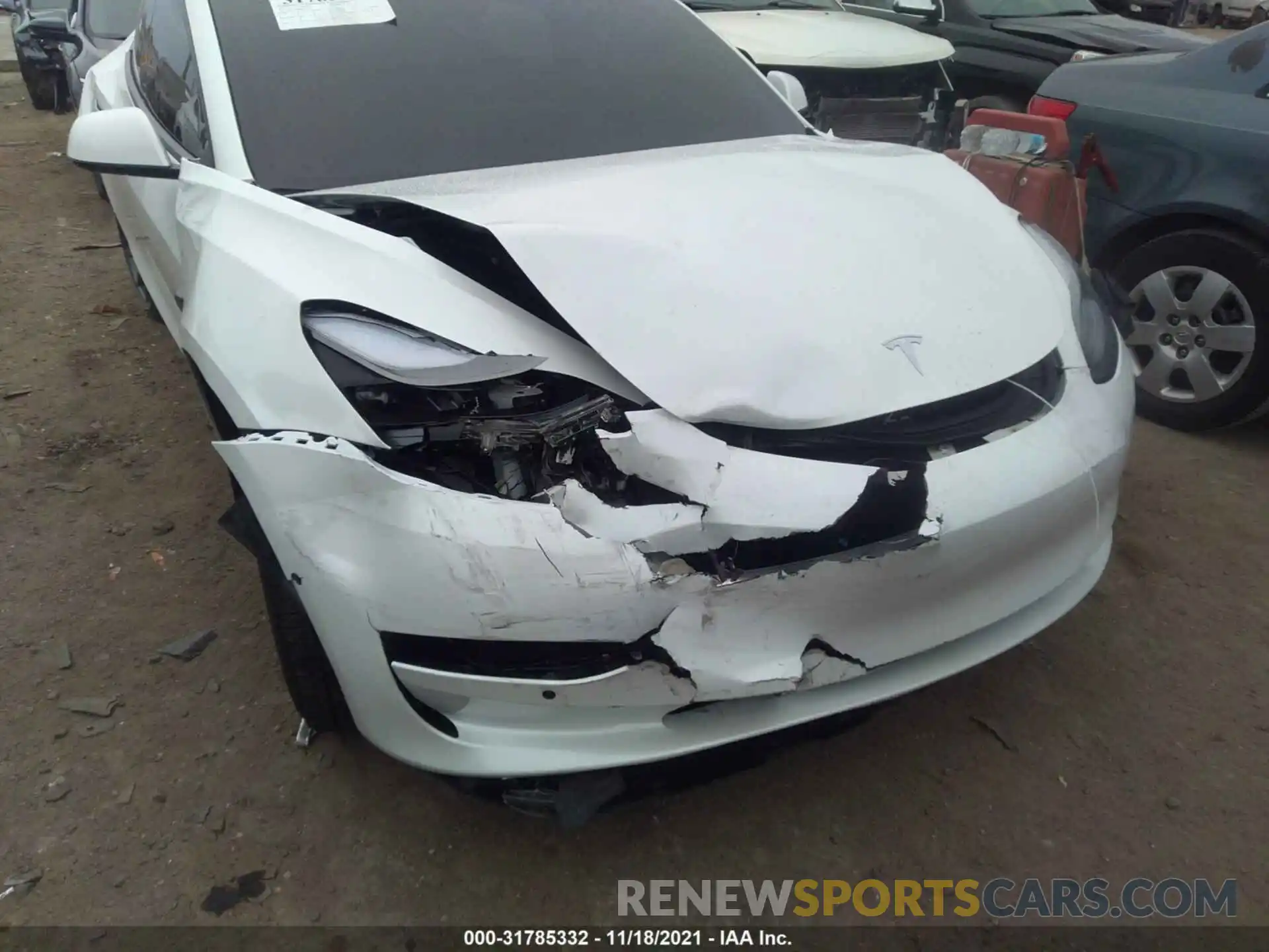 6 Photograph of a damaged car 5YJ3E1EA0MF991746 TESLA MODEL 3 2021