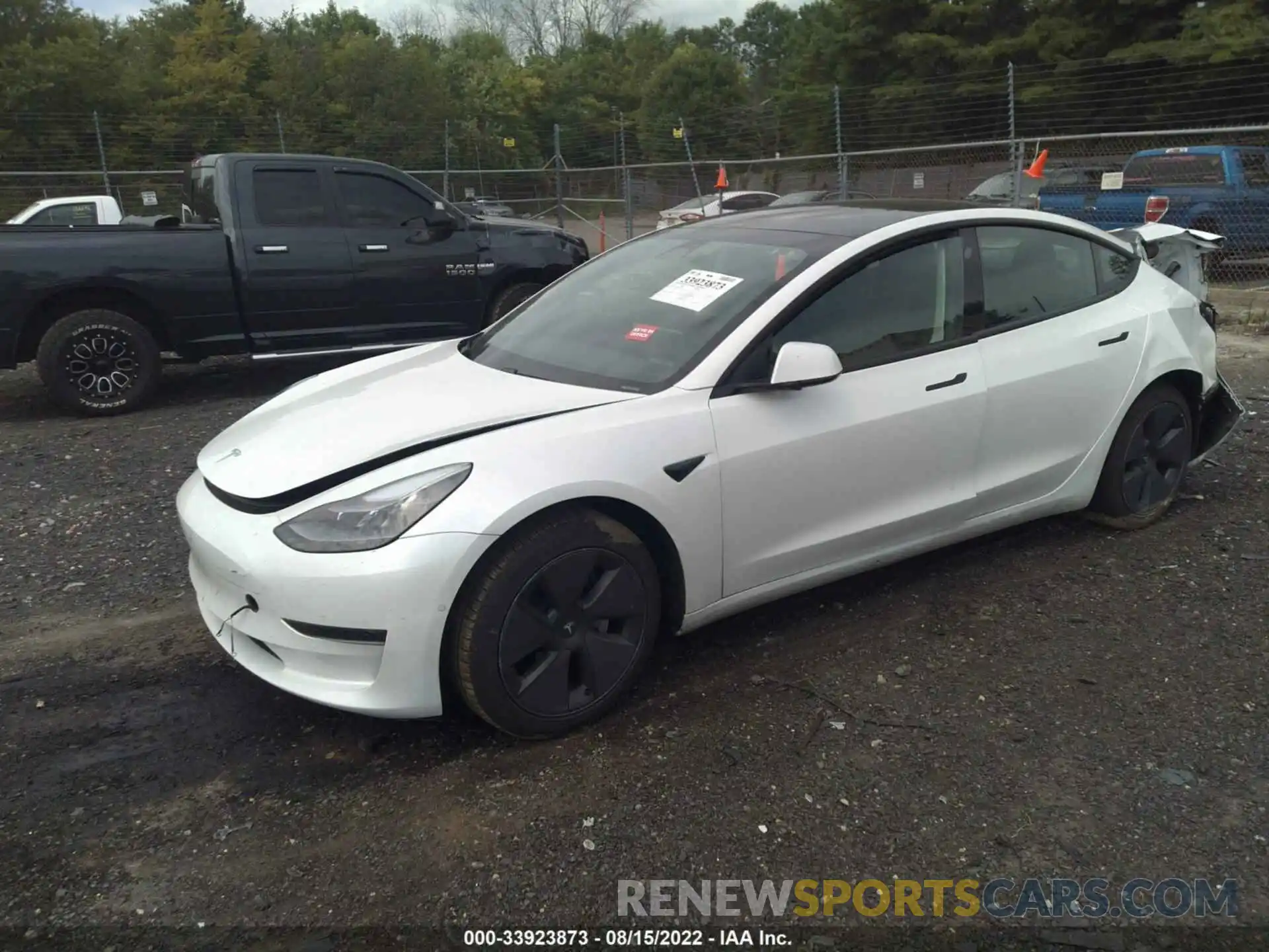 2 Photograph of a damaged car 5YJ3E1EA0MF992119 TESLA MODEL 3 2021