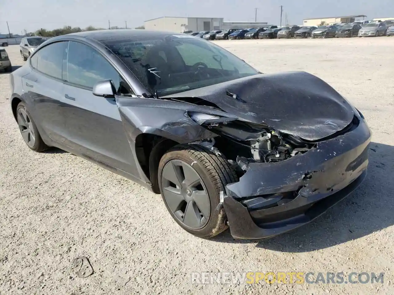 1 Photograph of a damaged car 5YJ3E1EA0MF994730 TESLA MODEL 3 2021