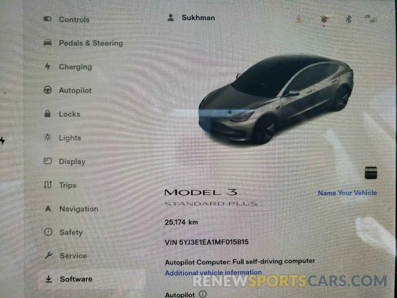 8 Фотография поврежденного автомобиля 5YJ3E1EA1MF015815 TESLA MODEL 3 2021