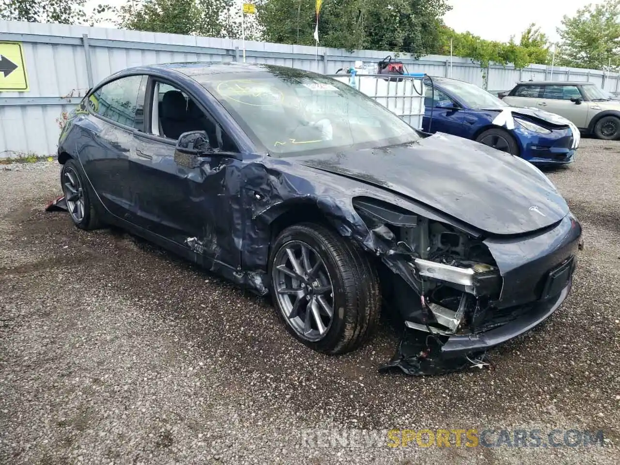 9 Photograph of a damaged car 5YJ3E1EA1MF015815 TESLA MODEL 3 2021