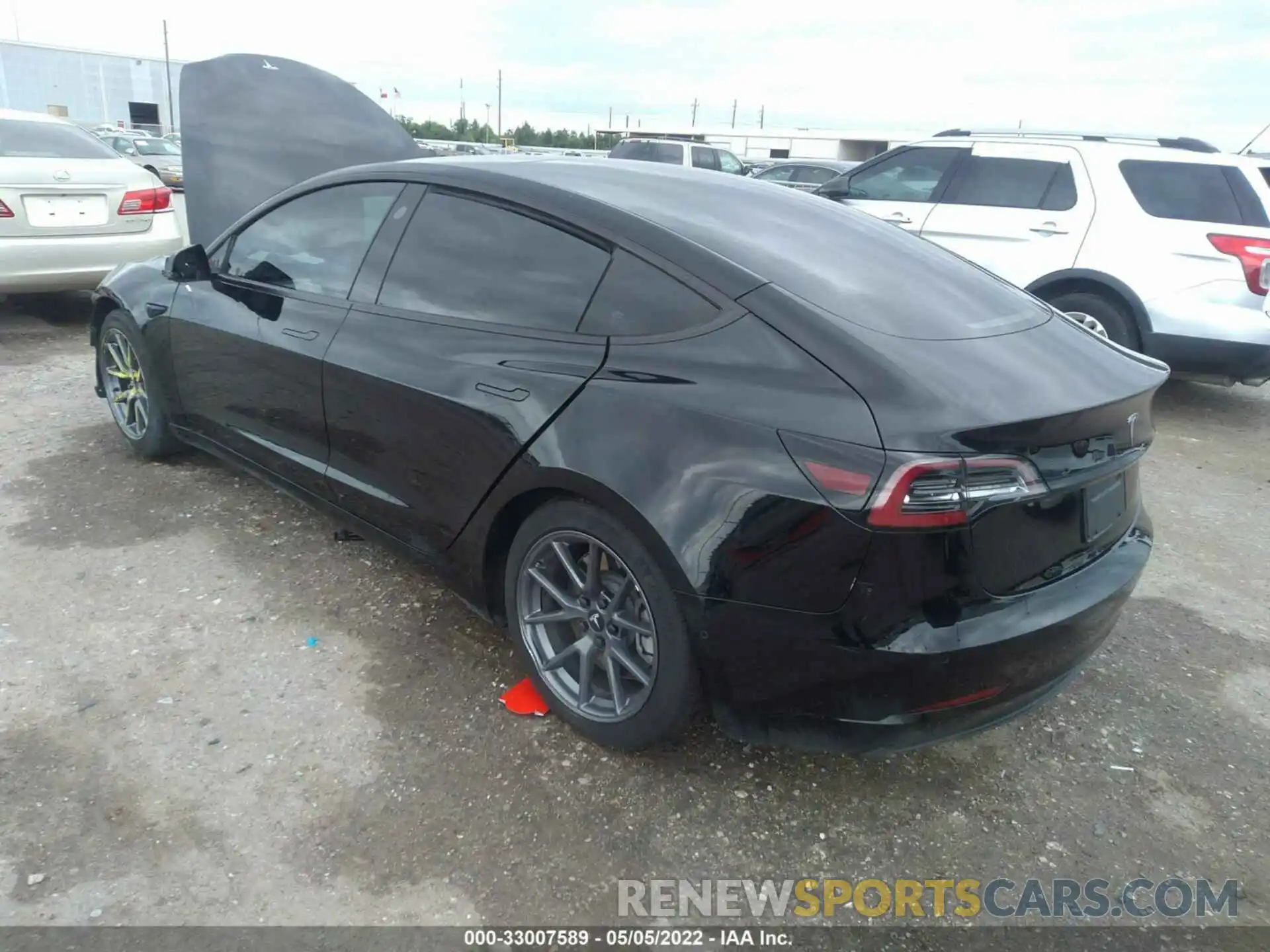 3 Photograph of a damaged car 5YJ3E1EA1MF018410 TESLA MODEL 3 2021