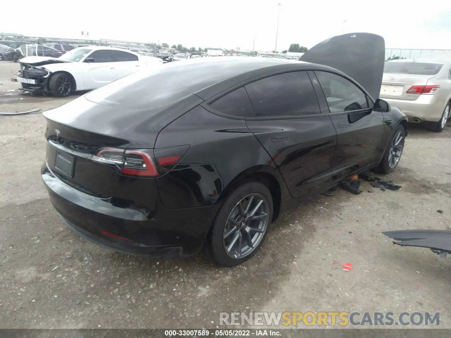 4 Фотография поврежденного автомобиля 5YJ3E1EA1MF018410 TESLA MODEL 3 2021