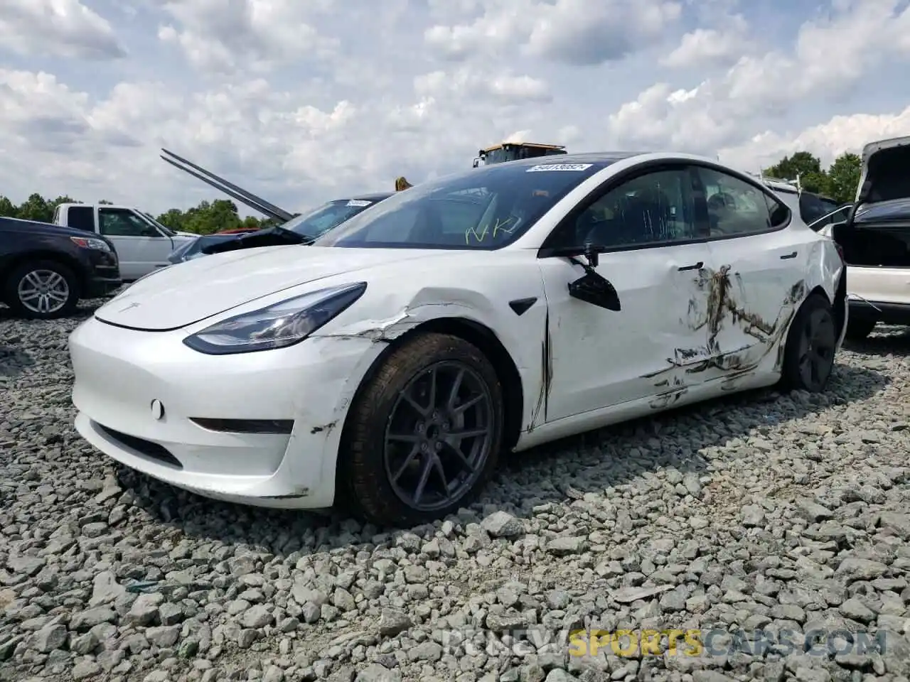 9 Photograph of a damaged car 5YJ3E1EA1MF027365 TESLA MODEL 3 2021