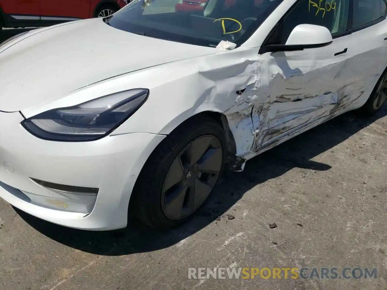 9 Photograph of a damaged car 5YJ3E1EA1MF053125 TESLA MODEL 3 2021