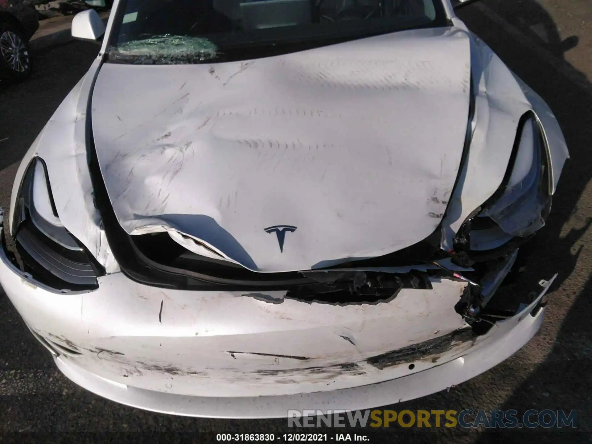 10 Photograph of a damaged car 5YJ3E1EA1MF057966 TESLA MODEL 3 2021