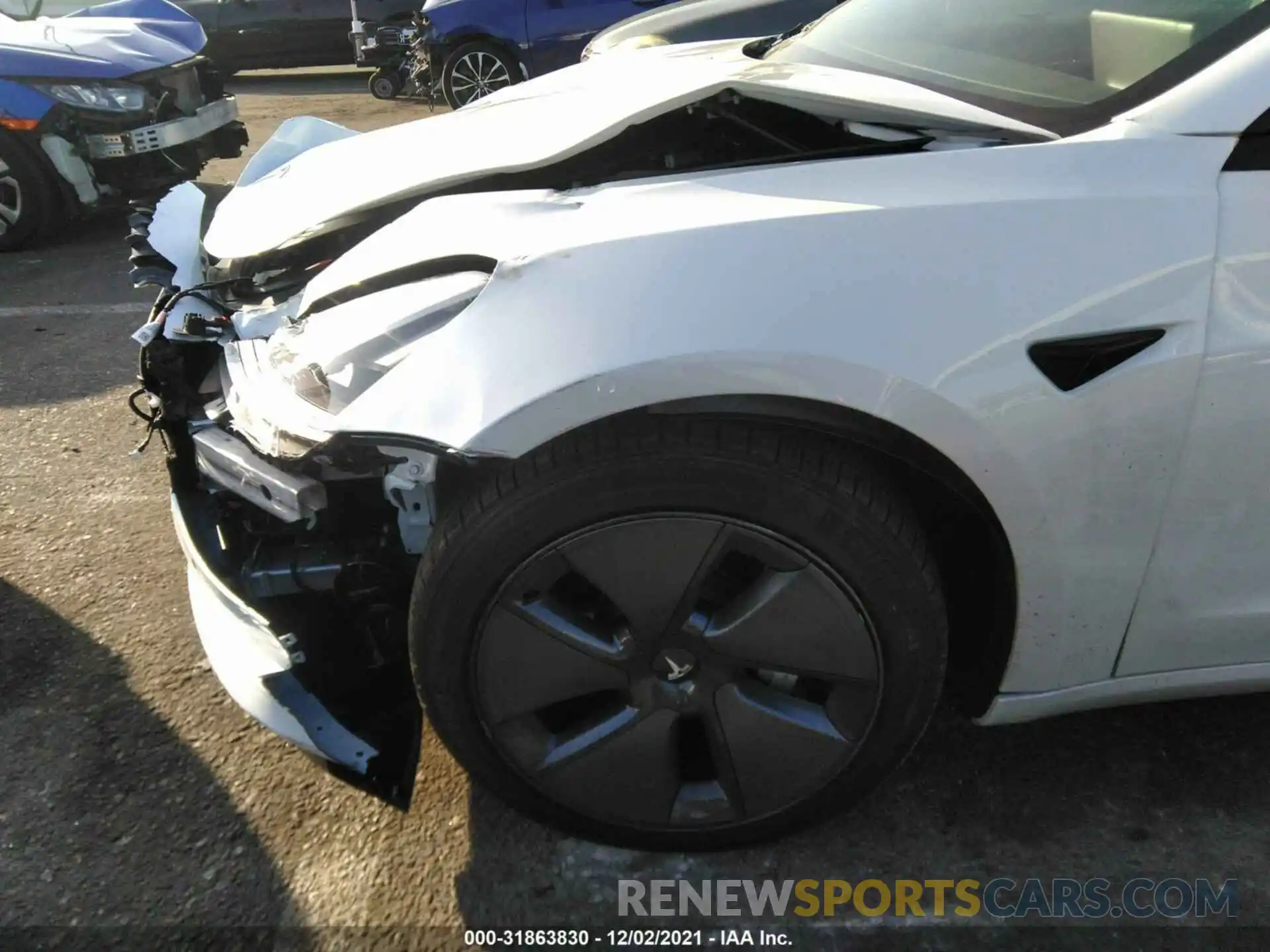 6 Photograph of a damaged car 5YJ3E1EA1MF057966 TESLA MODEL 3 2021