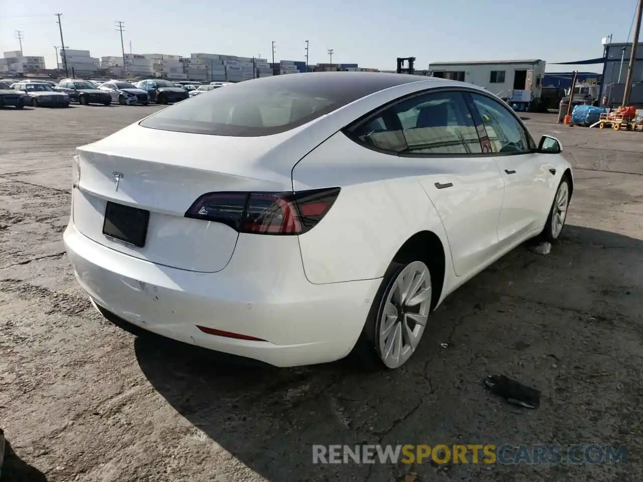 4 Фотография поврежденного автомобиля 5YJ3E1EA1MF066554 TESLA MODEL 3 2021