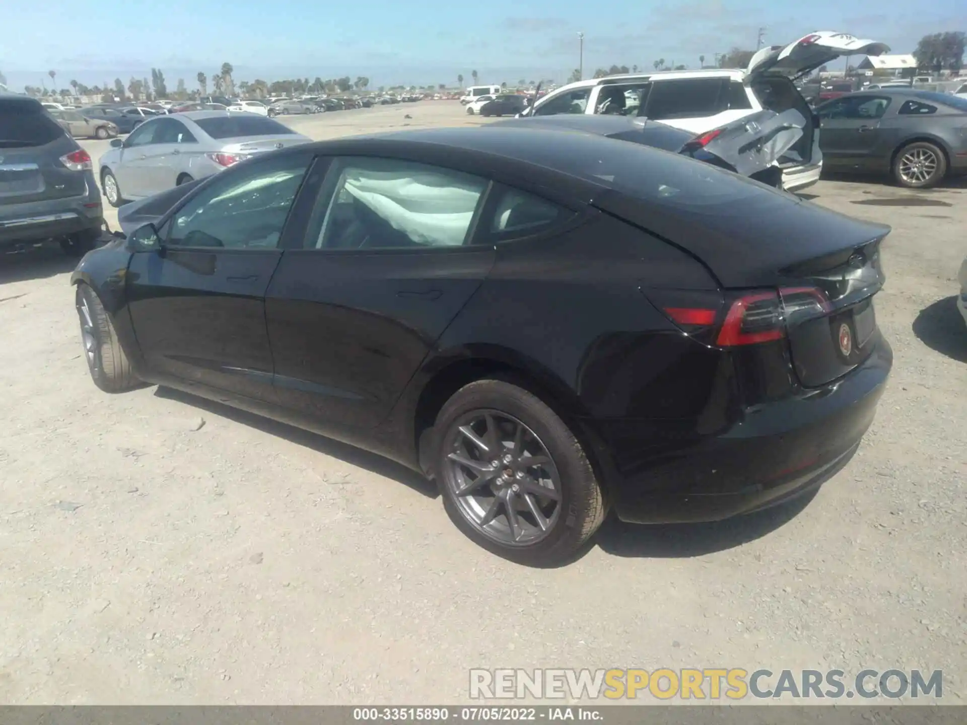 3 Photograph of a damaged car 5YJ3E1EA1MF067087 TESLA MODEL 3 2021