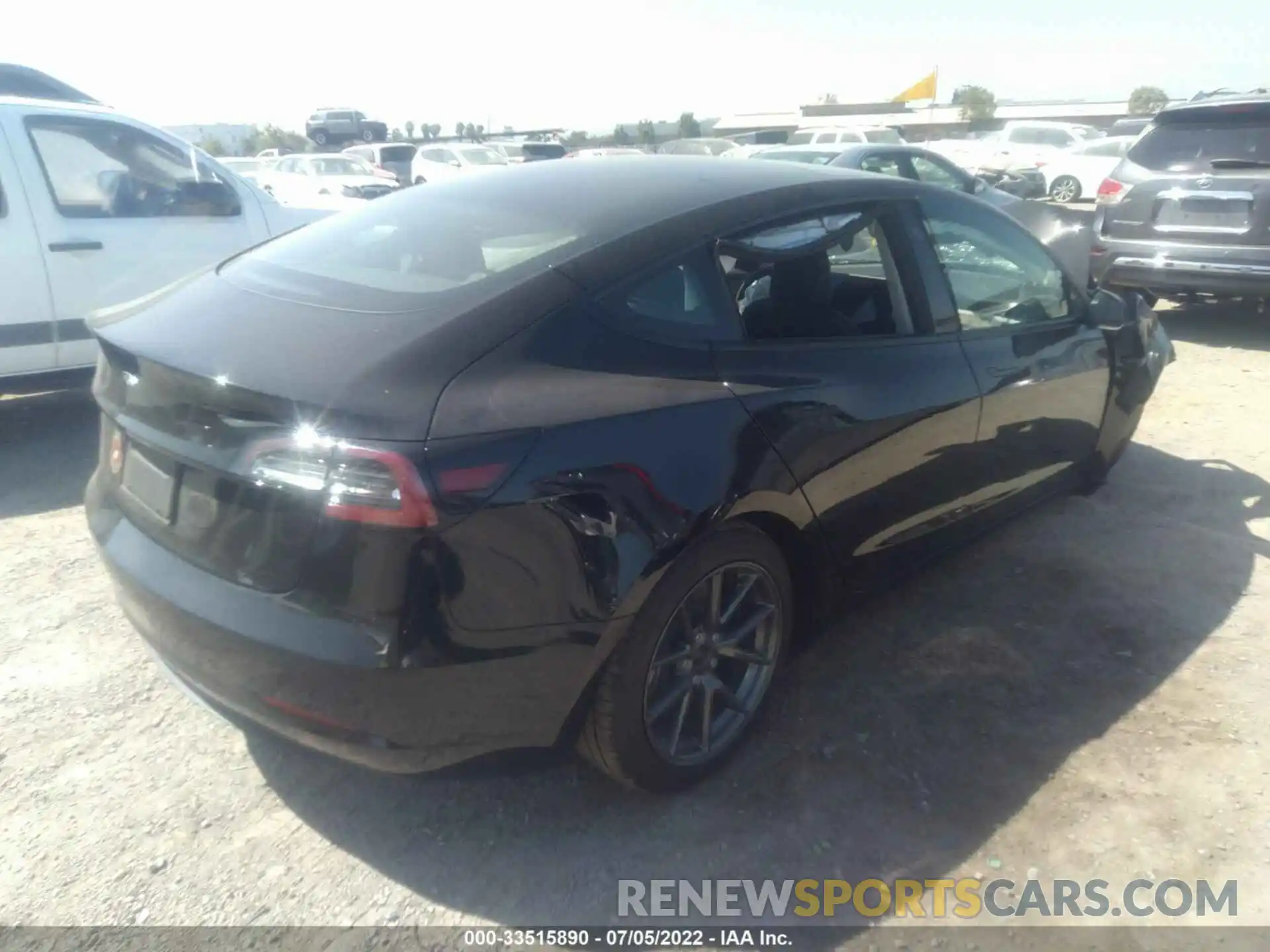 4 Photograph of a damaged car 5YJ3E1EA1MF067087 TESLA MODEL 3 2021