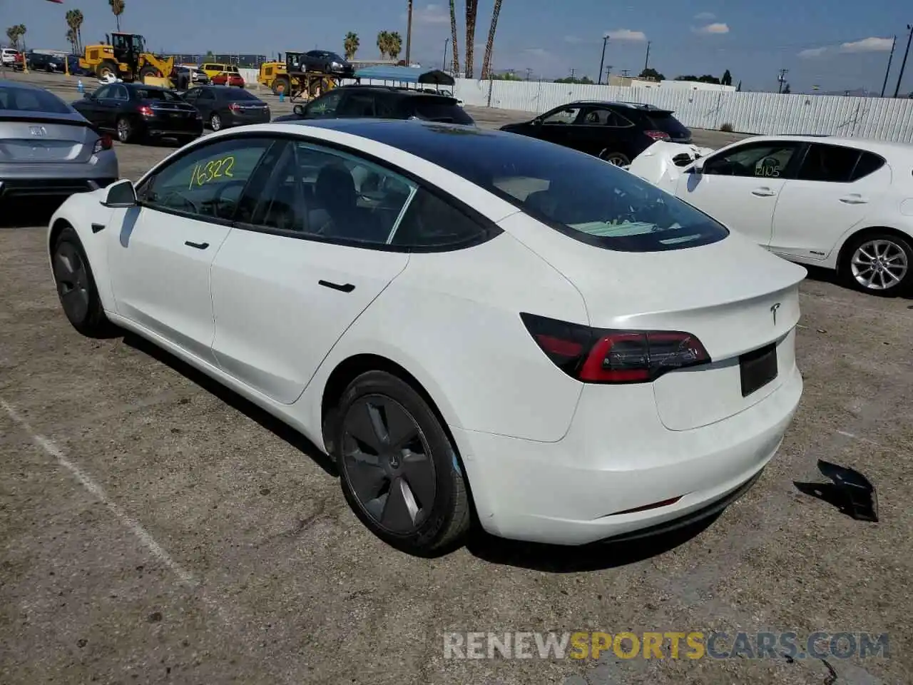 3 Photograph of a damaged car 5YJ3E1EA1MF074802 TESLA MODEL 3 2021