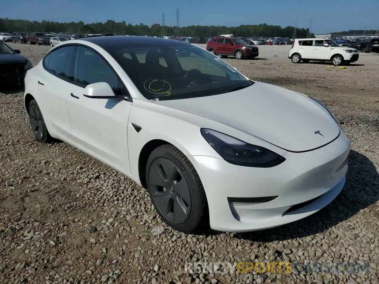 1 Фотография поврежденного автомобиля 5YJ3E1EA1MF086027 TESLA MODEL 3 2021