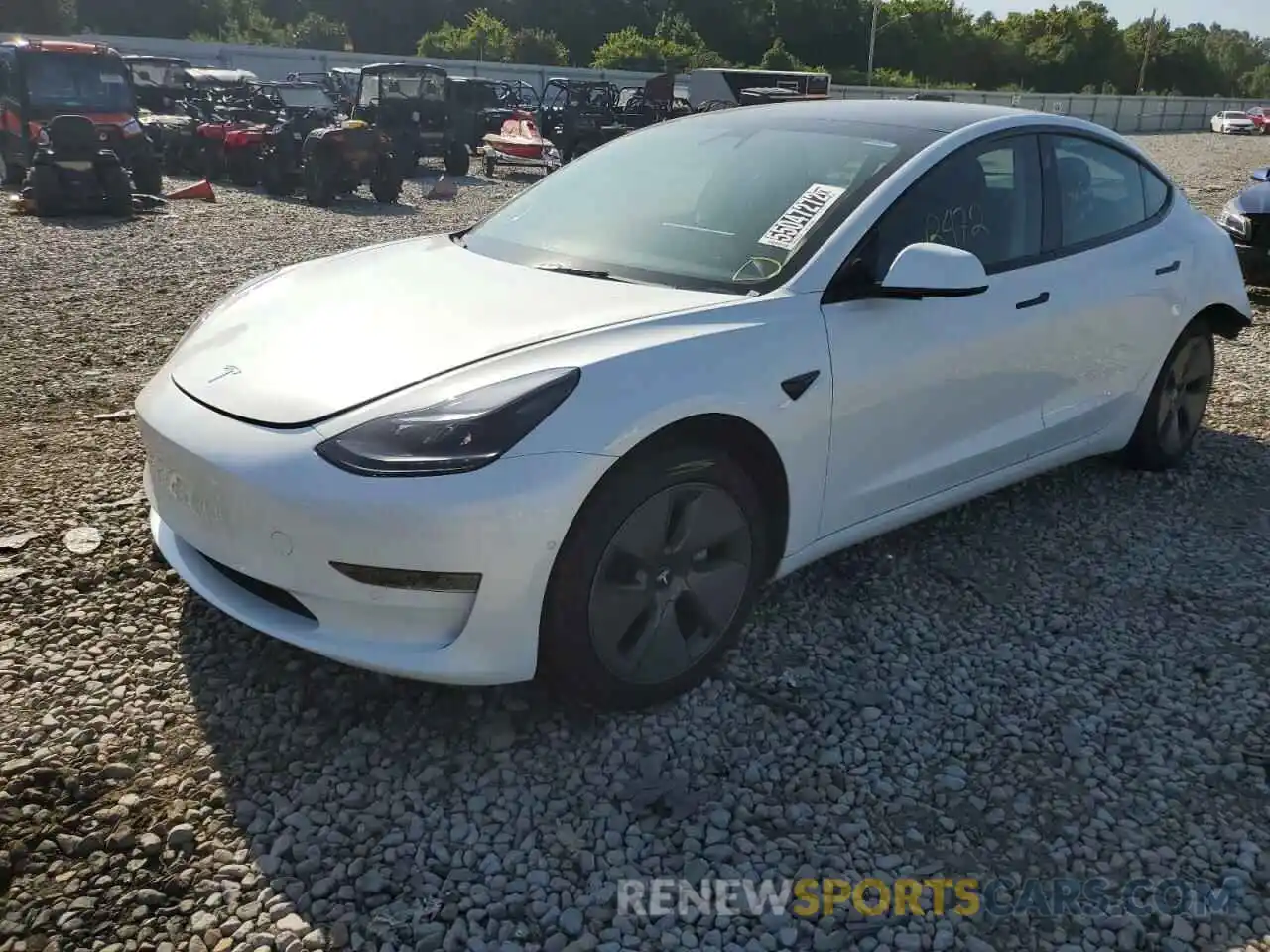 2 Фотография поврежденного автомобиля 5YJ3E1EA1MF086027 TESLA MODEL 3 2021