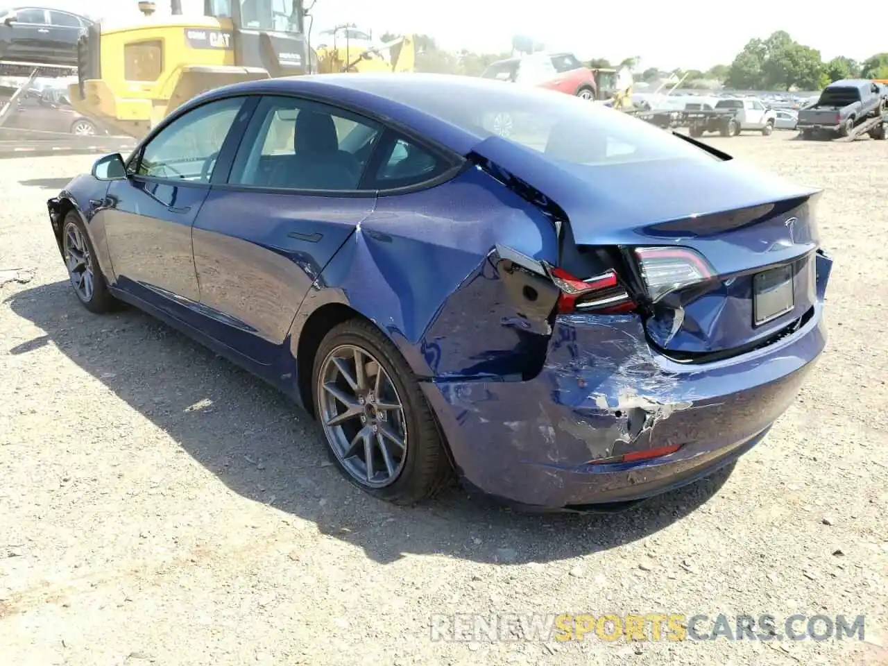 3 Photograph of a damaged car 5YJ3E1EA1MF086349 TESLA MODEL 3 2021