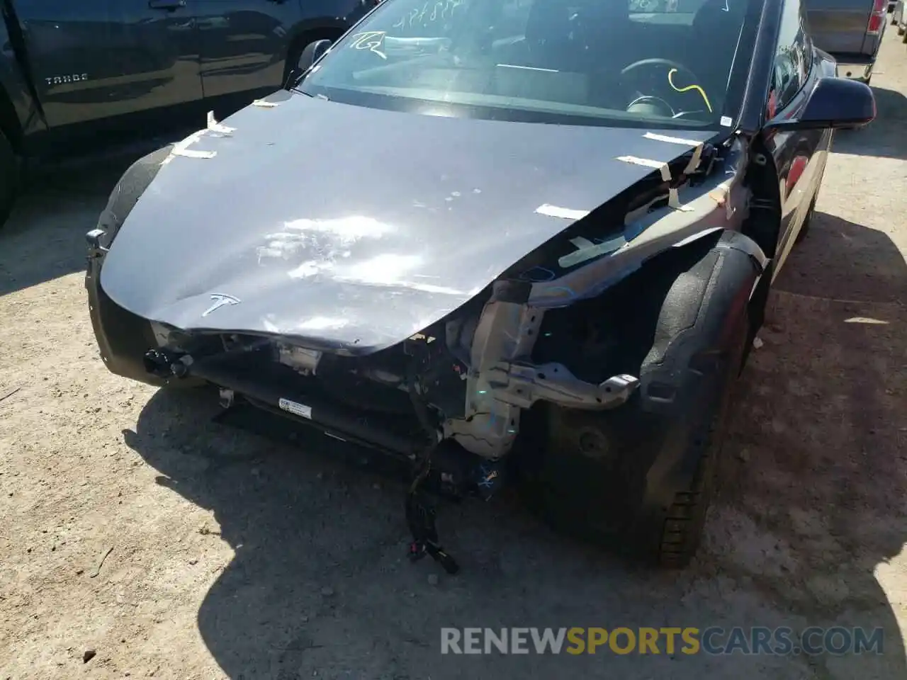 9 Photograph of a damaged car 5YJ3E1EA1MF087162 TESLA MODEL 3 2021