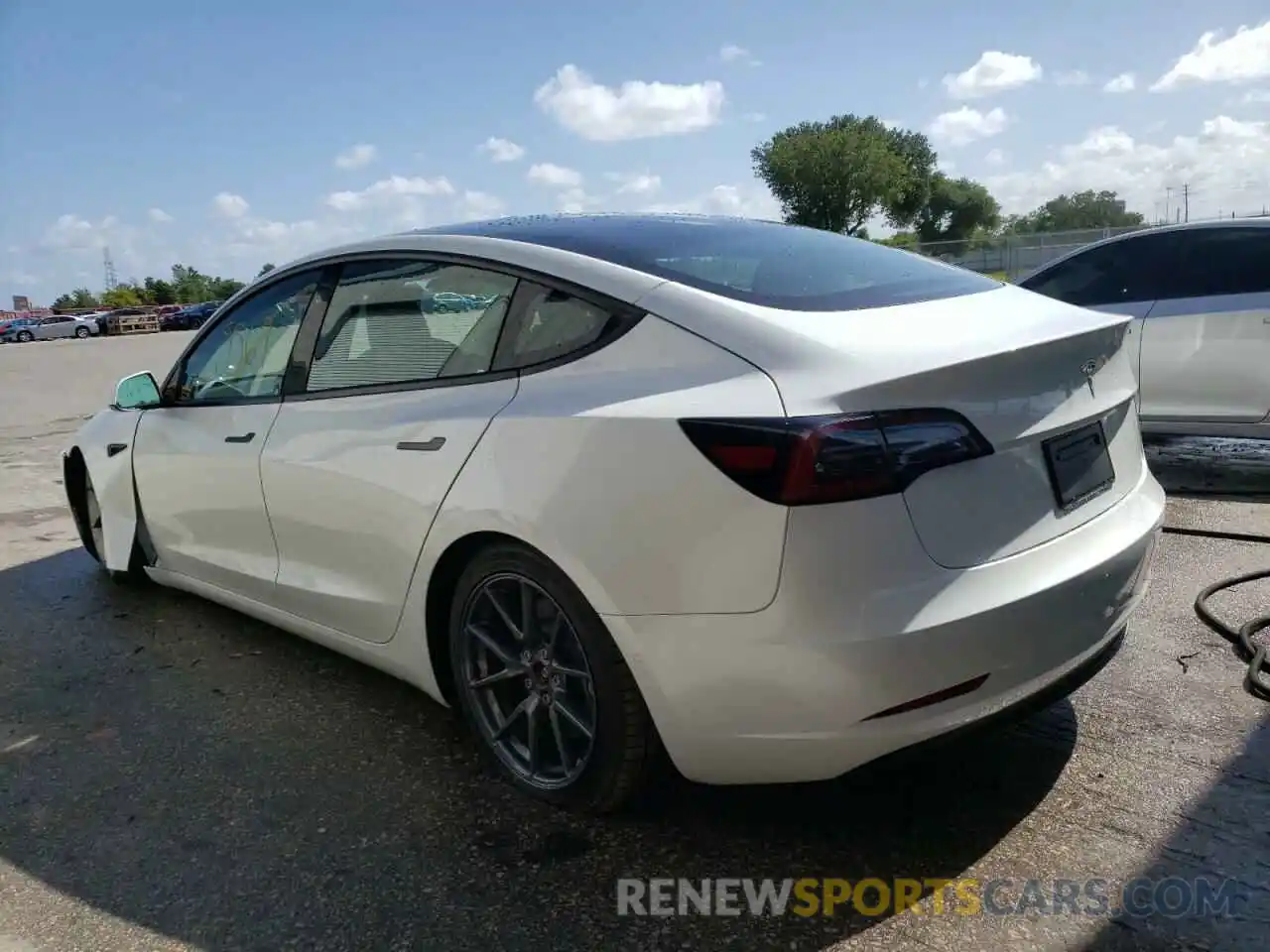 3 Photograph of a damaged car 5YJ3E1EA1MF089073 TESLA MODEL 3 2021