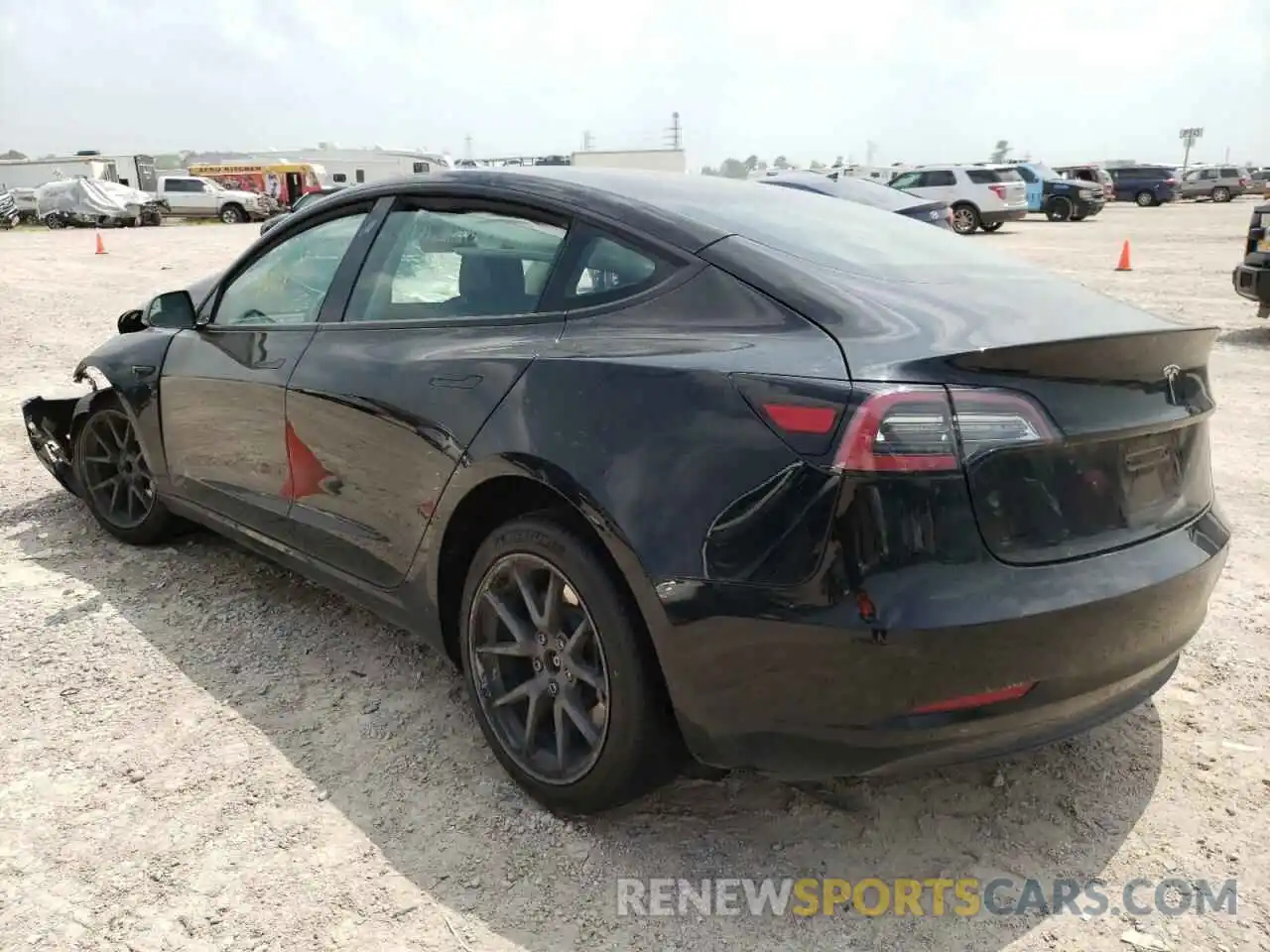 3 Photograph of a damaged car 5YJ3E1EA1MF093379 TESLA MODEL 3 2021