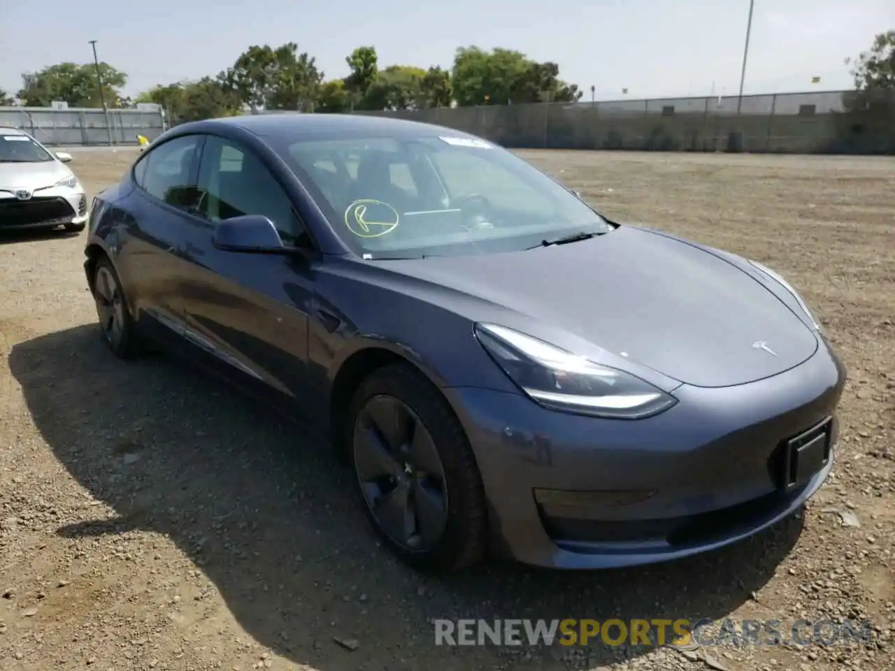 1 Photograph of a damaged car 5YJ3E1EA1MF094600 TESLA MODEL 3 2021