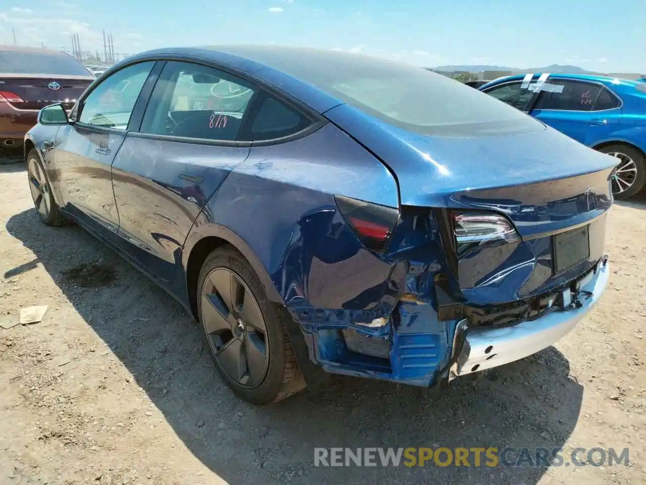 3 Photograph of a damaged car 5YJ3E1EA1MF094628 TESLA MODEL 3 2021