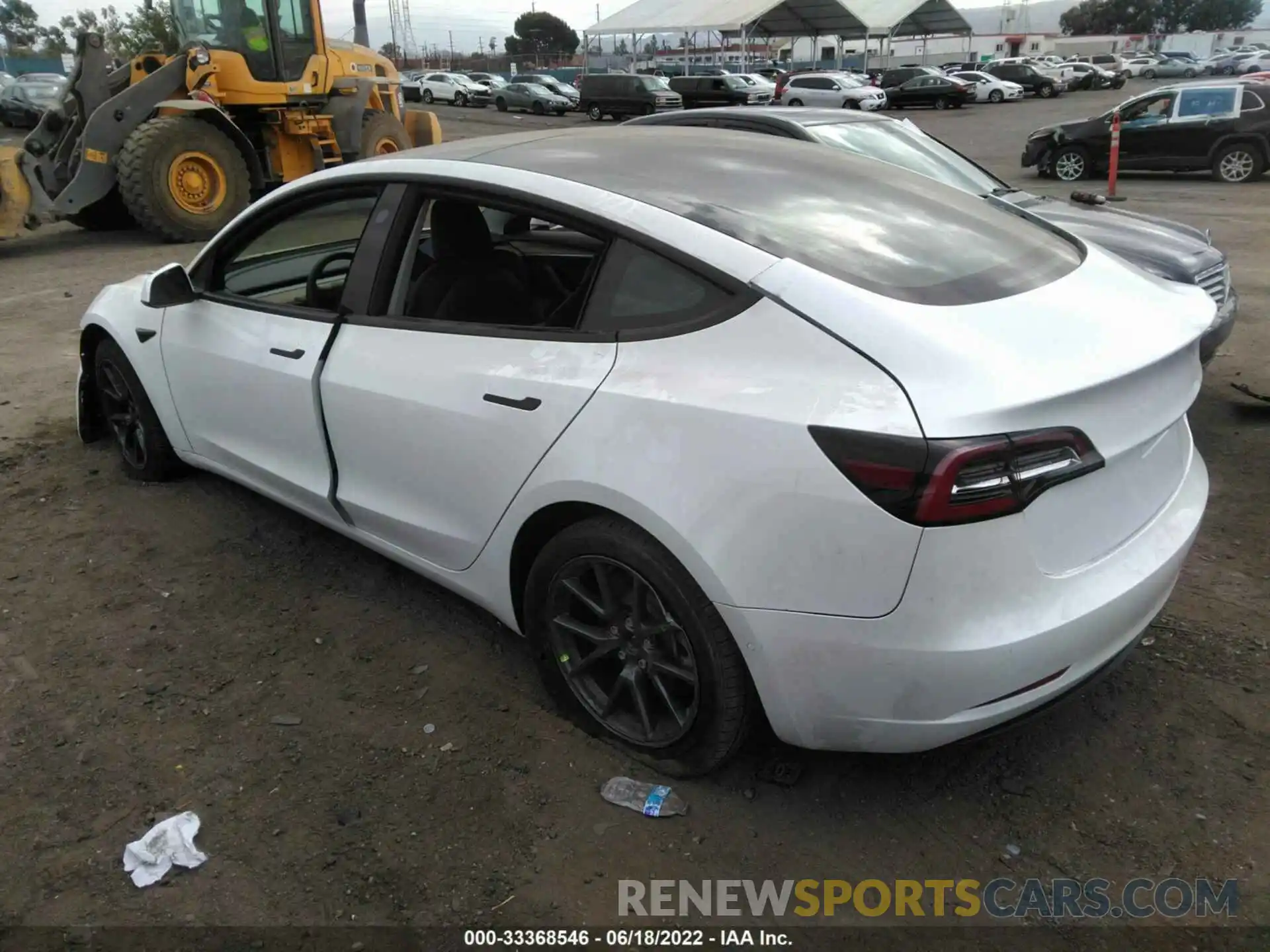 3 Photograph of a damaged car 5YJ3E1EA1MF095696 TESLA MODEL 3 2021