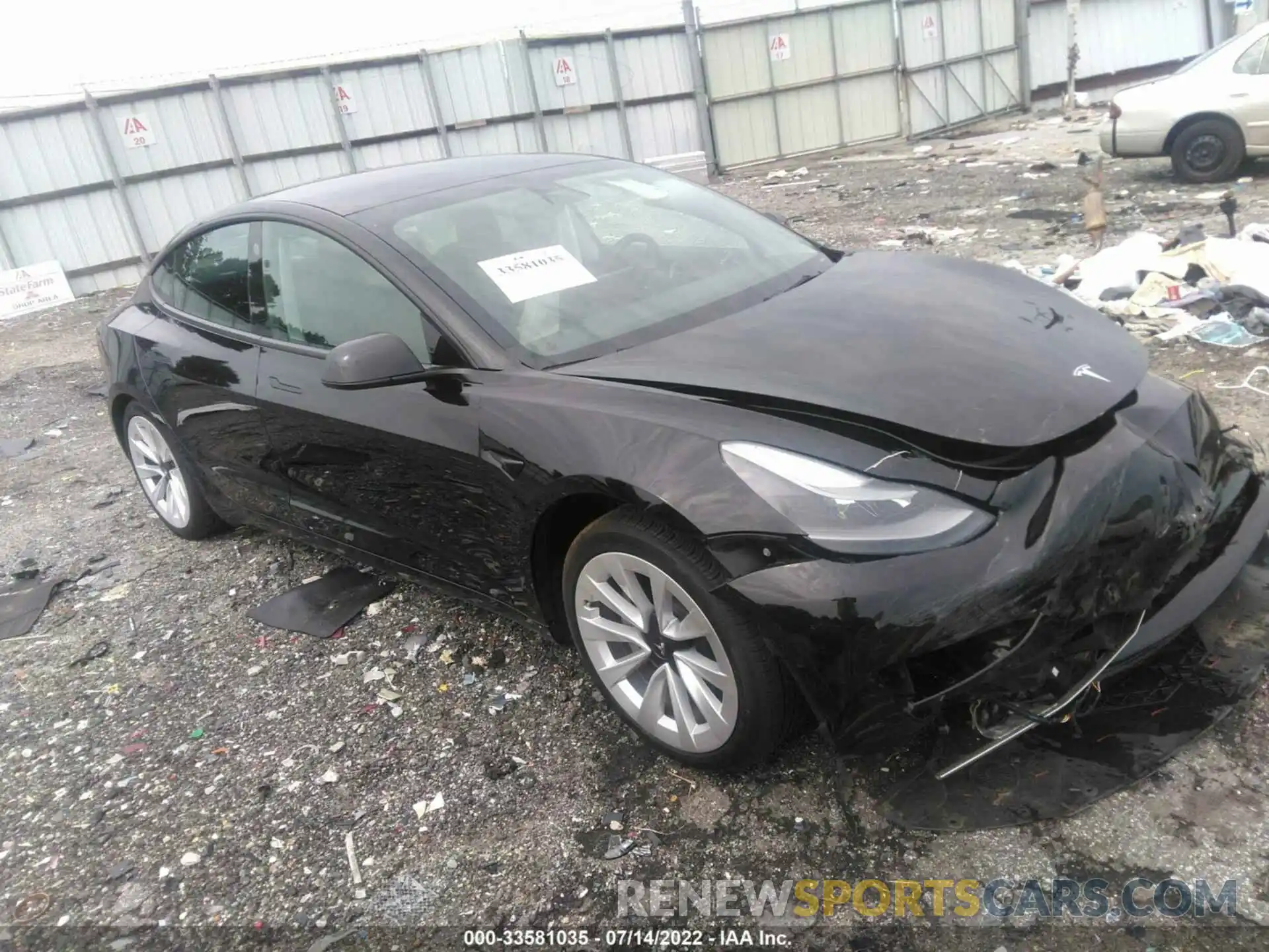 1 Фотография поврежденного автомобиля 5YJ3E1EA1MF097304 TESLA MODEL 3 2021