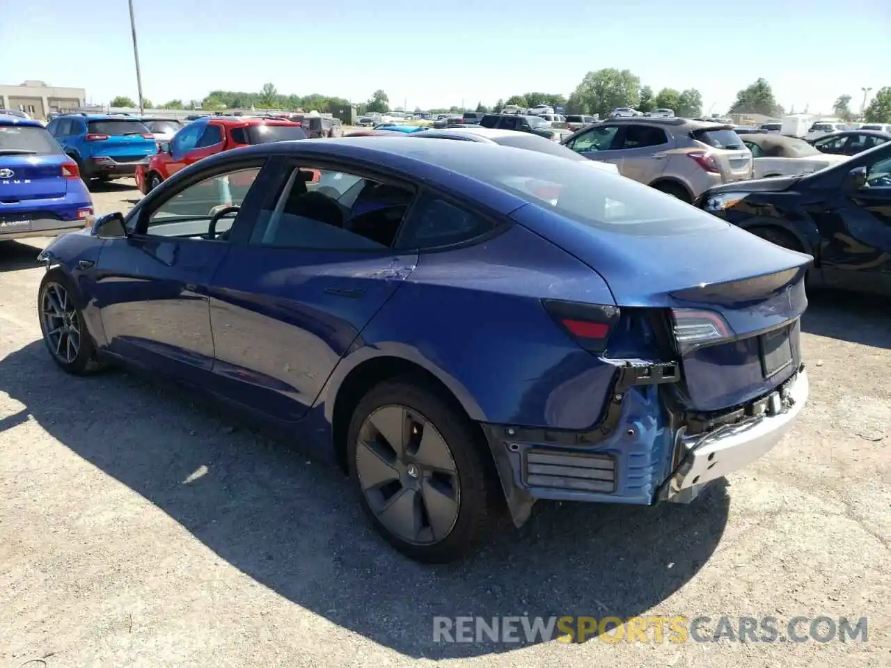 3 Photograph of a damaged car 5YJ3E1EA1MF850846 TESLA MODEL 3 2021