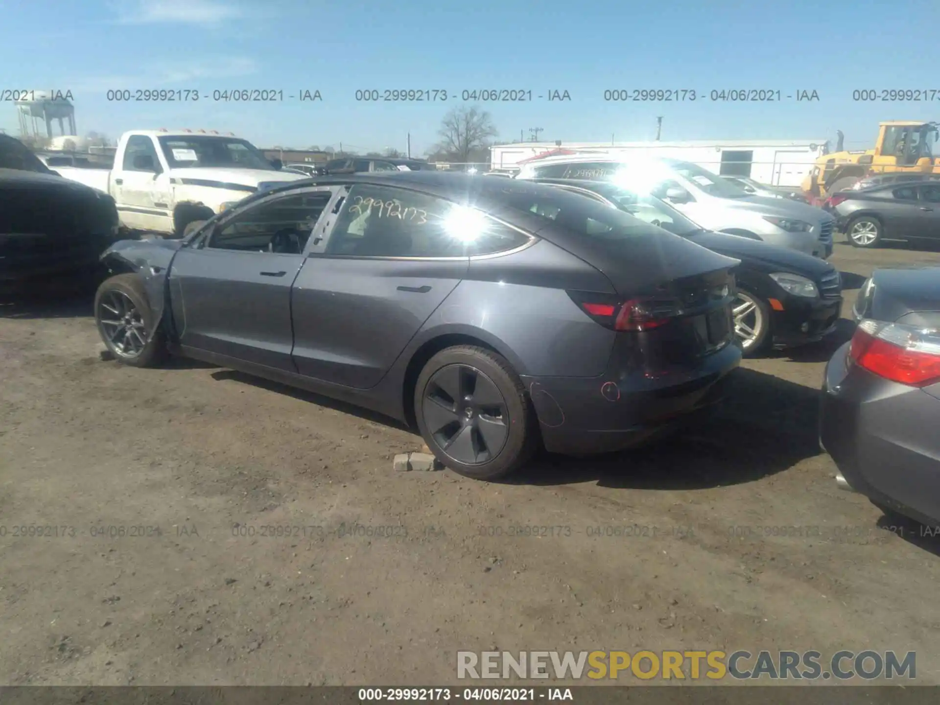 3 Photograph of a damaged car 5YJ3E1EA1MF854038 TESLA MODEL 3 2021