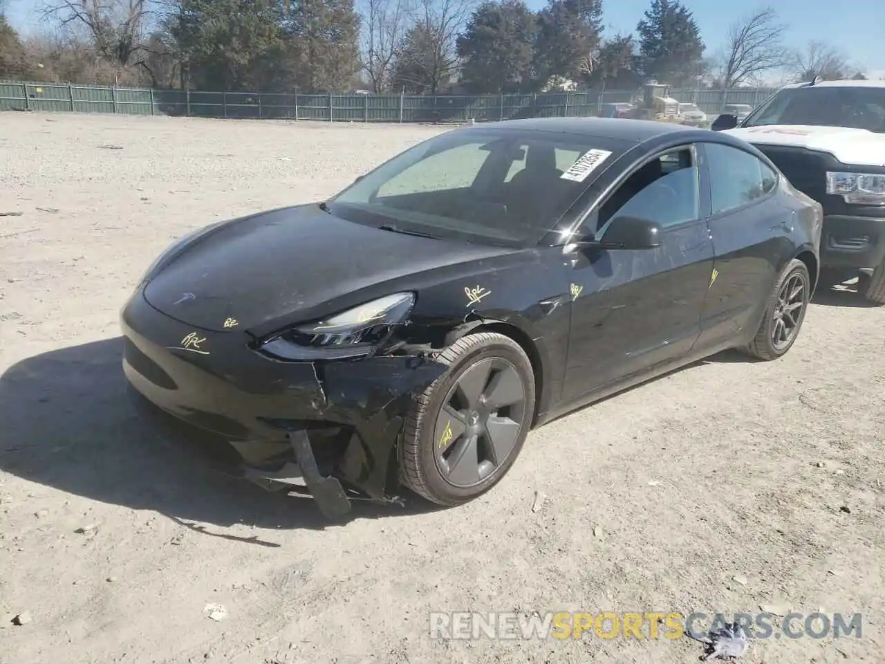 1 Photograph of a damaged car 5YJ3E1EA1MF854461 TESLA MODEL 3 2021