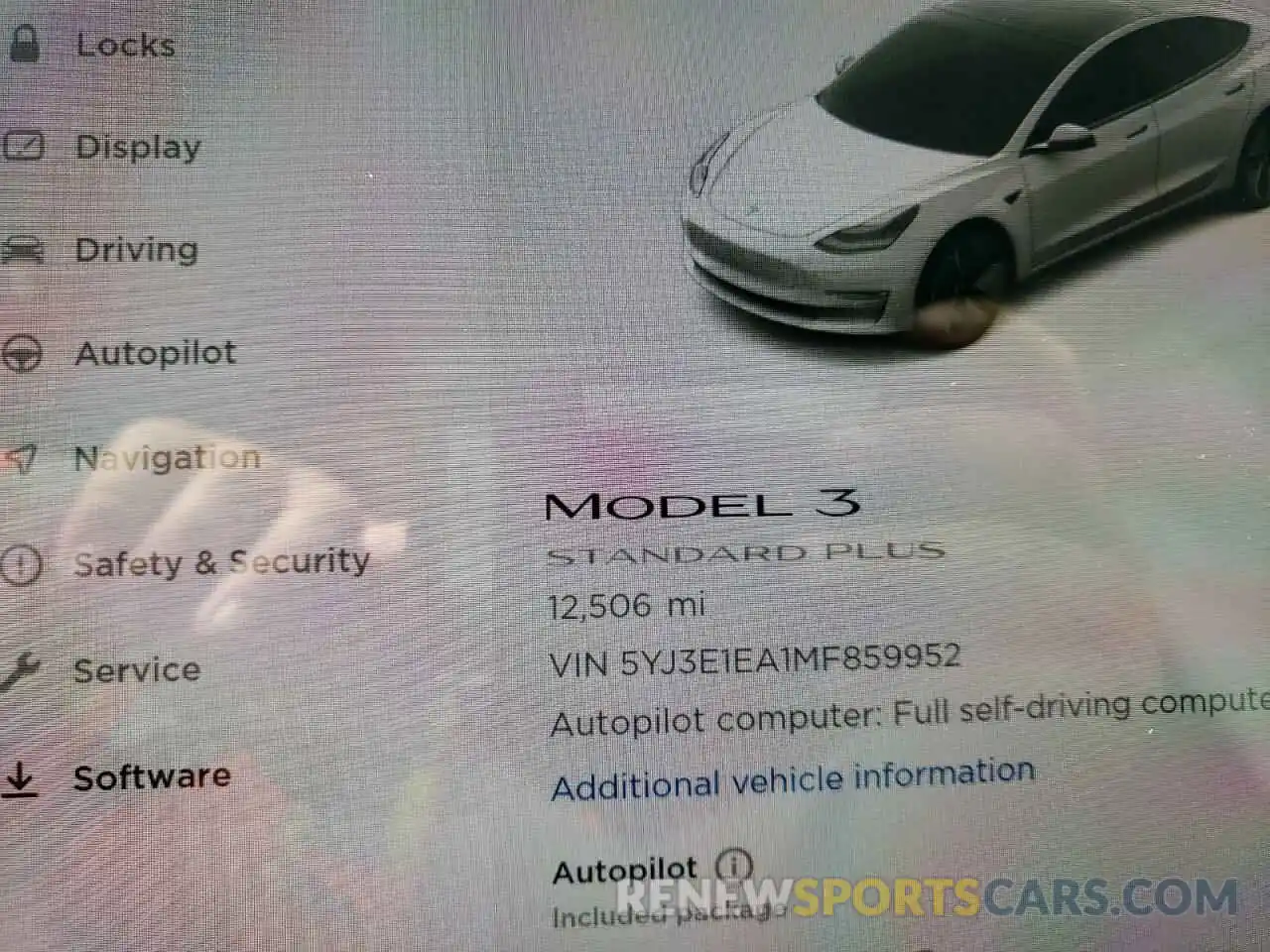 8 Фотография поврежденного автомобиля 5YJ3E1EA1MF859952 TESLA MODEL 3 2021