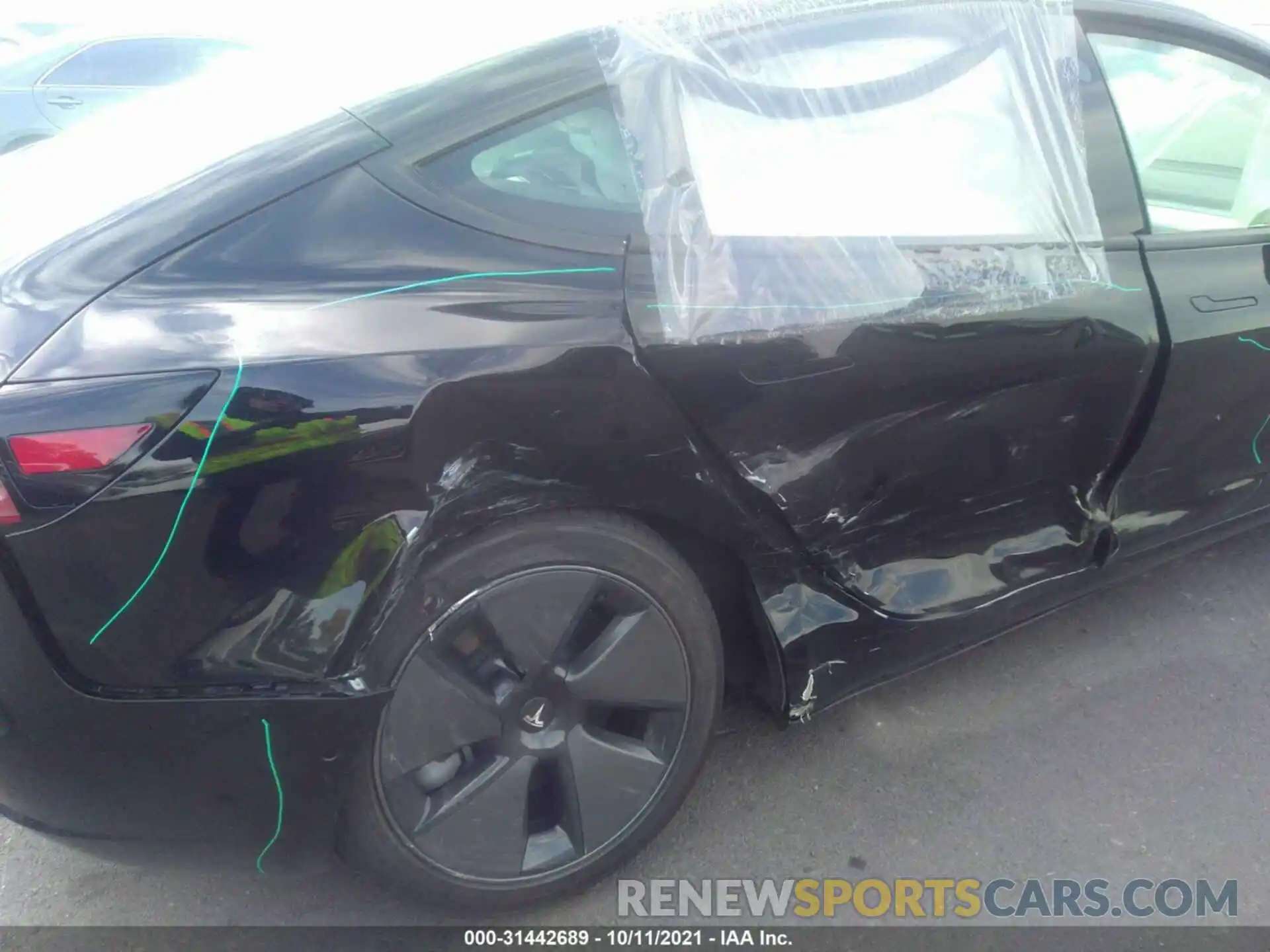 6 Photograph of a damaged car 5YJ3E1EA1MF860020 TESLA MODEL 3 2021