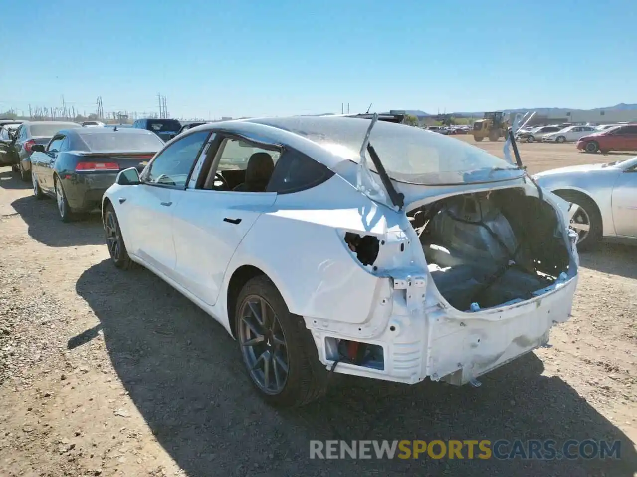 3 Photograph of a damaged car 5YJ3E1EA1MF871163 TESLA MODEL 3 2021