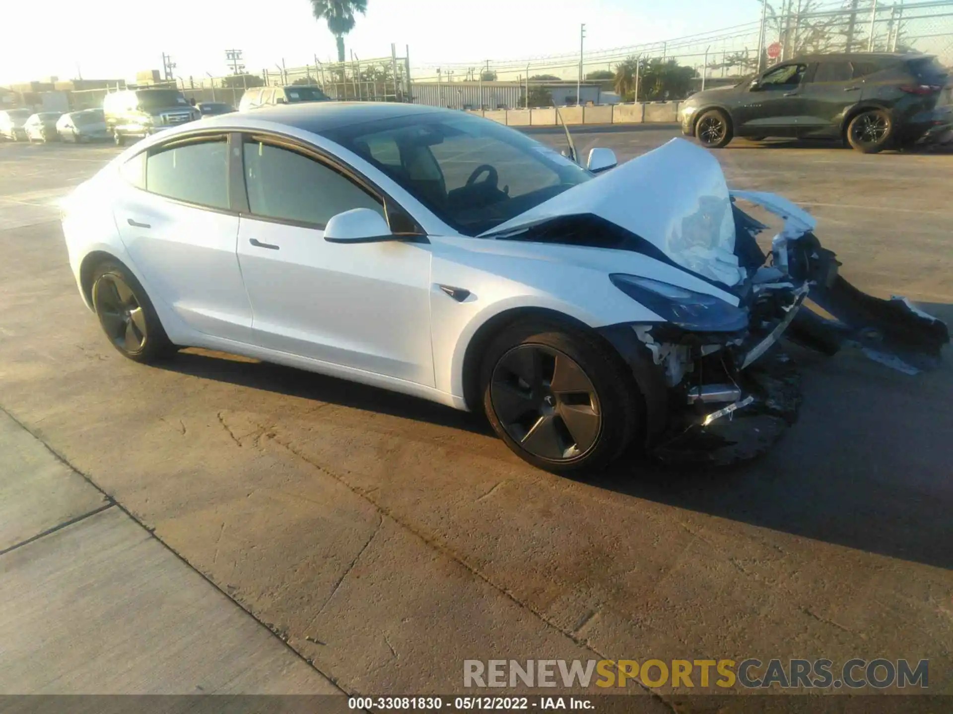 1 Photograph of a damaged car 5YJ3E1EA1MF873656 TESLA MODEL 3 2021