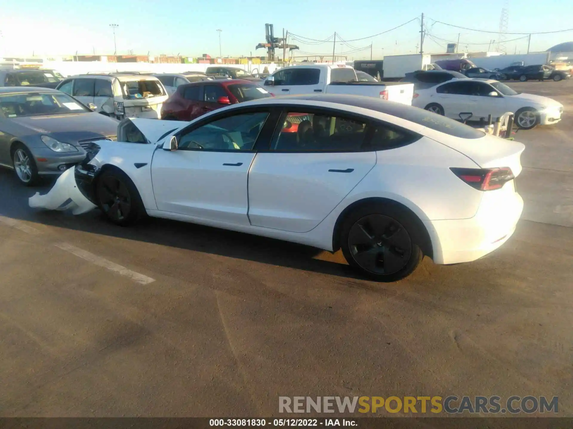 3 Photograph of a damaged car 5YJ3E1EA1MF873656 TESLA MODEL 3 2021