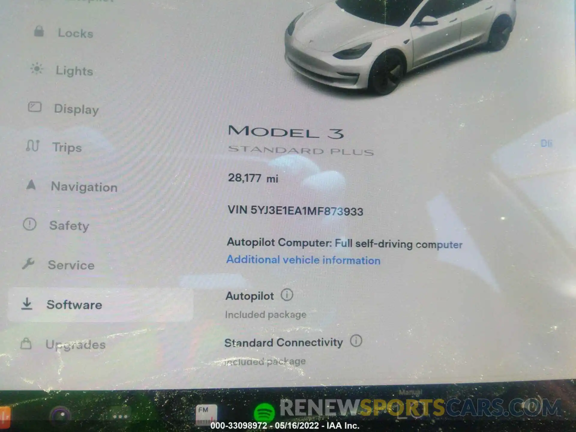 7 Фотография поврежденного автомобиля 5YJ3E1EA1MF873933 TESLA MODEL 3 2021