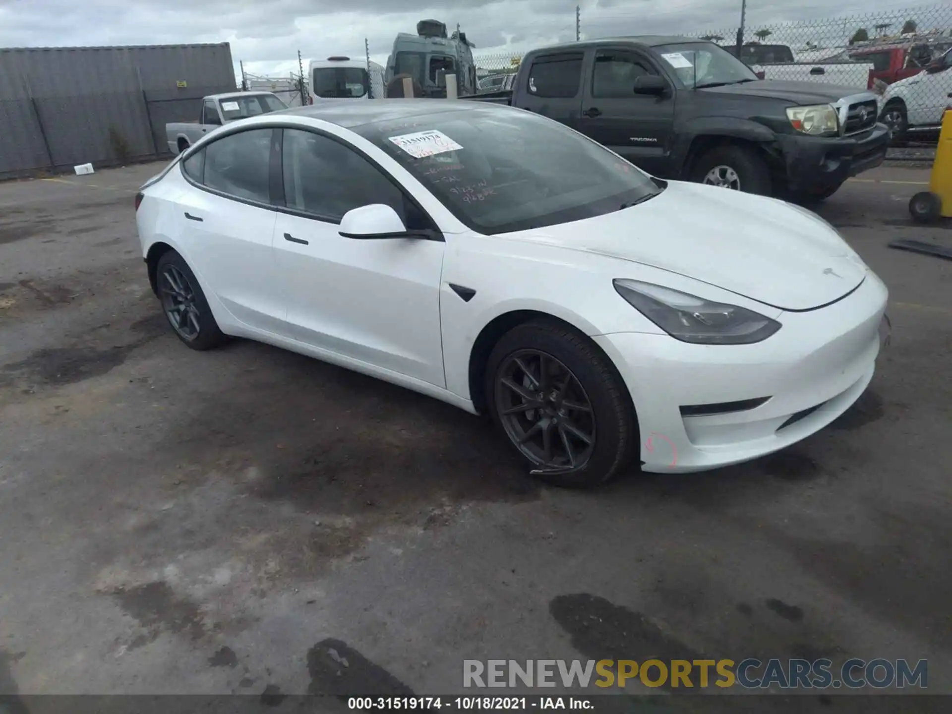 1 Фотография поврежденного автомобиля 5YJ3E1EA1MF874094 TESLA MODEL 3 2021