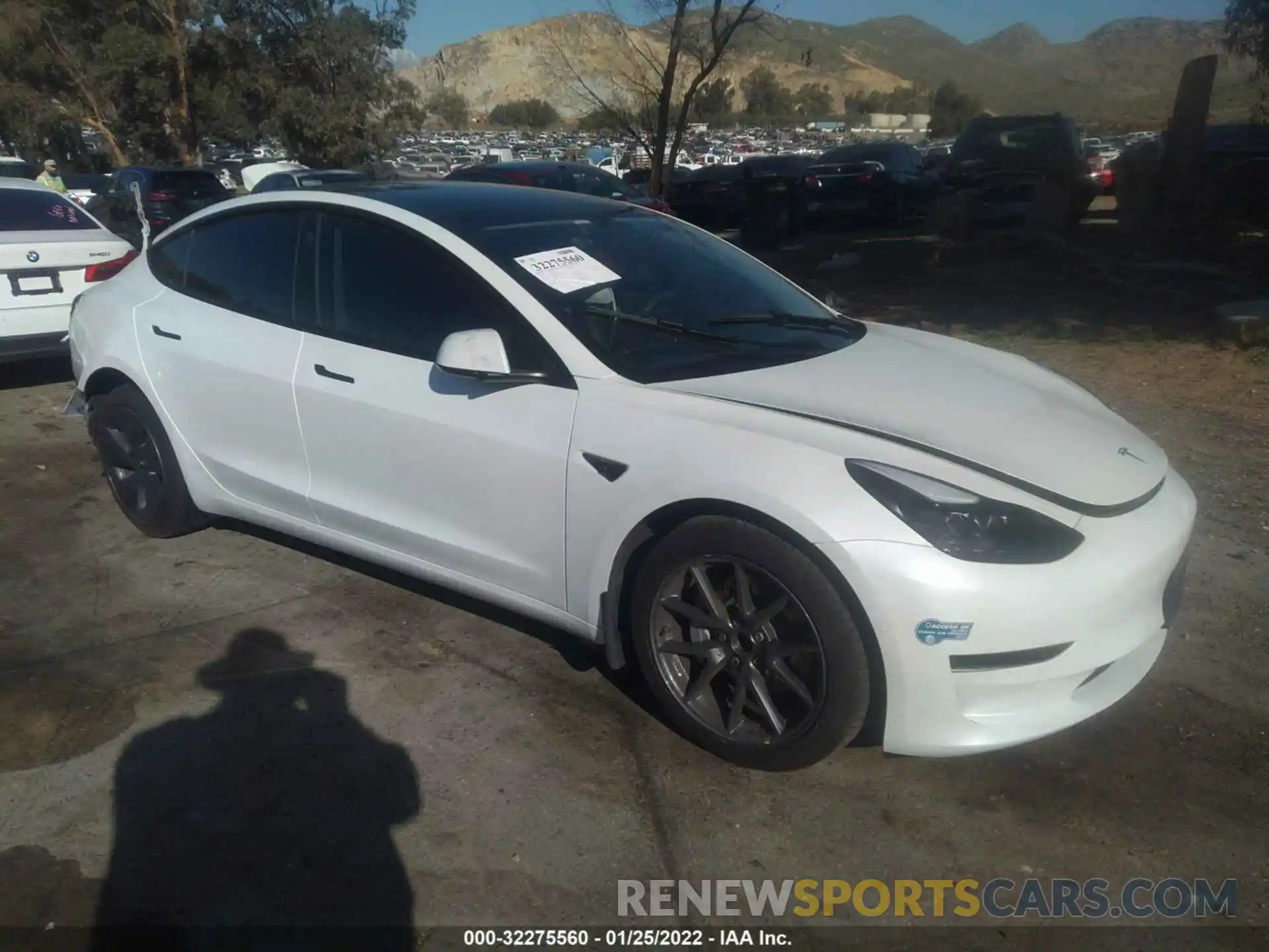 1 Фотография поврежденного автомобиля 5YJ3E1EA1MF874211 TESLA MODEL 3 2021