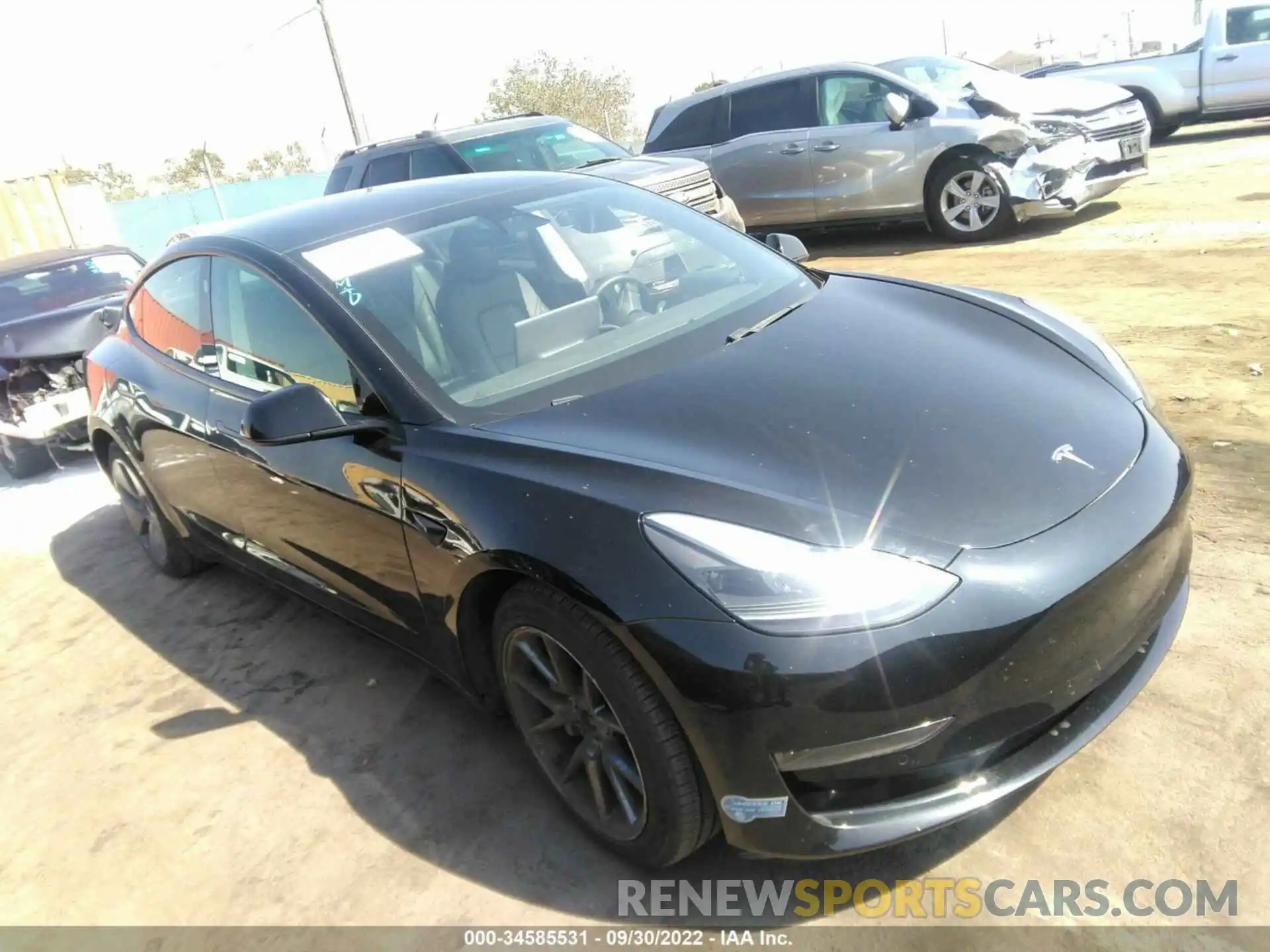 1 Фотография поврежденного автомобиля 5YJ3E1EA1MF875486 TESLA MODEL 3 2021