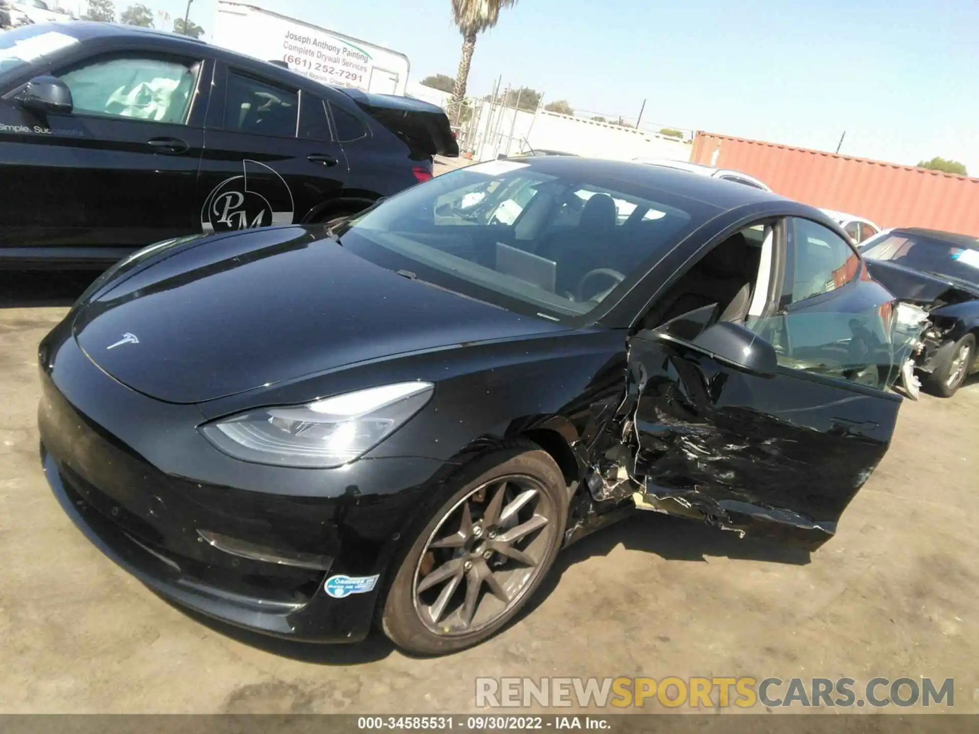 2 Фотография поврежденного автомобиля 5YJ3E1EA1MF875486 TESLA MODEL 3 2021