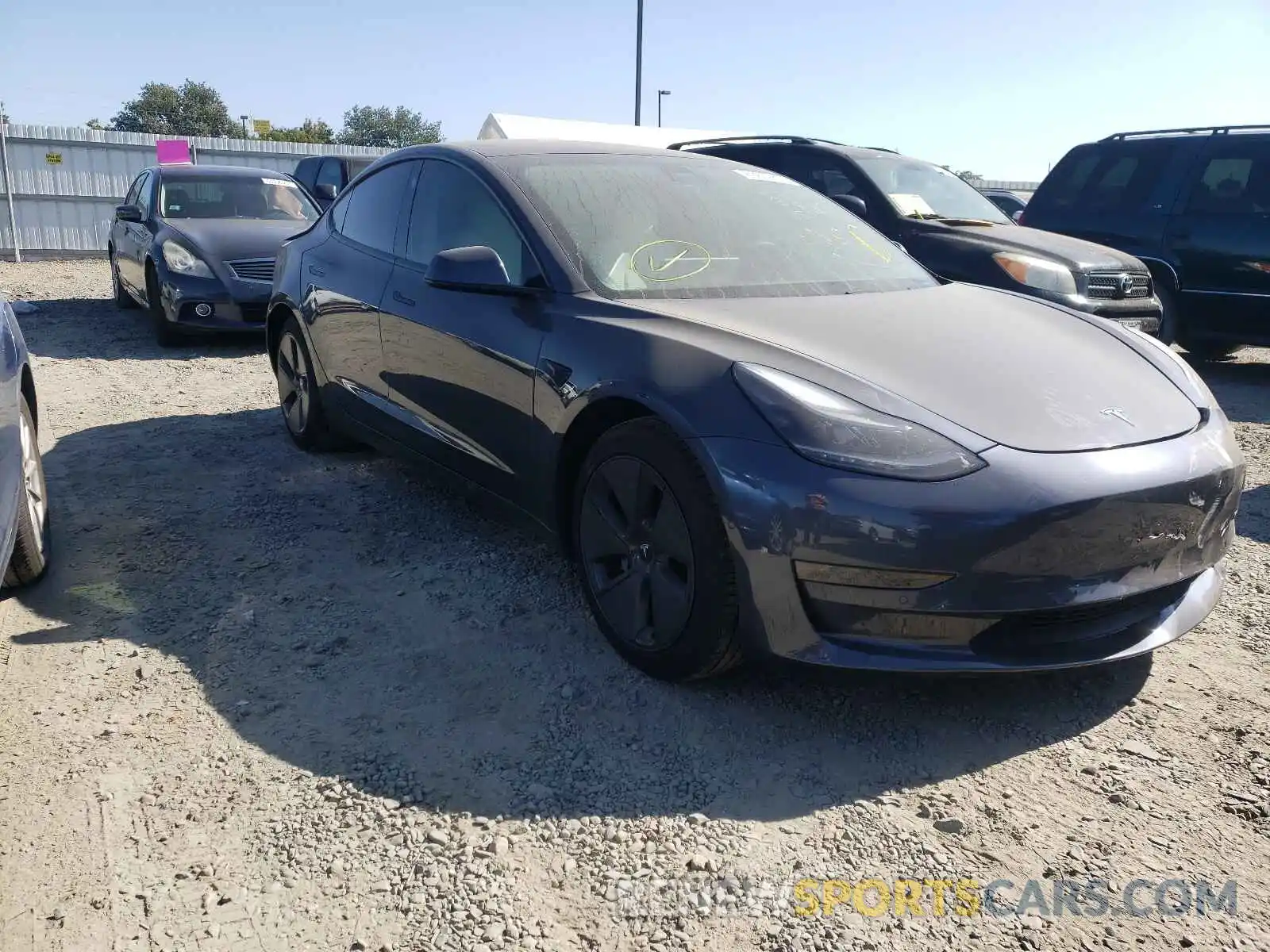 1 Фотография поврежденного автомобиля 5YJ3E1EA1MF877416 TESLA MODEL 3 2021