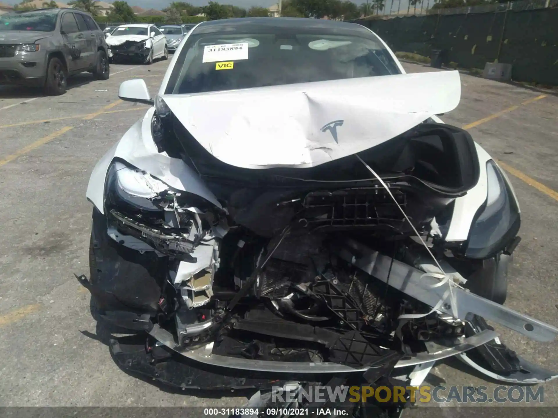 6 Photograph of a damaged car 5YJ3E1EA1MF907935 TESLA MODEL 3 2021