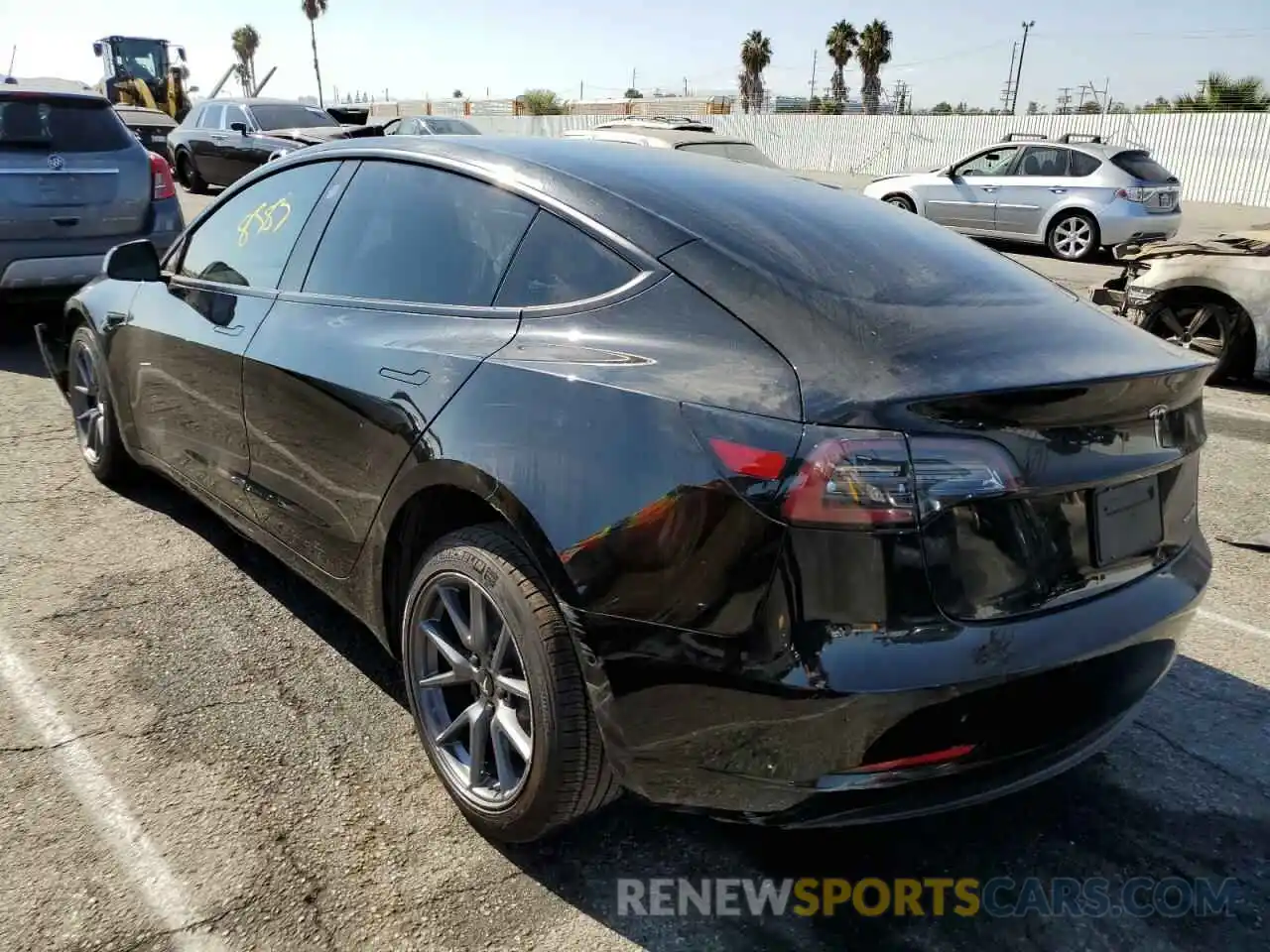 3 Photograph of a damaged car 5YJ3E1EA1MF915145 TESLA MODEL 3 2021