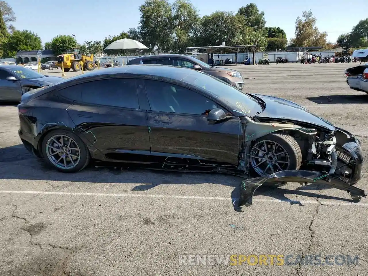 9 Photograph of a damaged car 5YJ3E1EA1MF915145 TESLA MODEL 3 2021