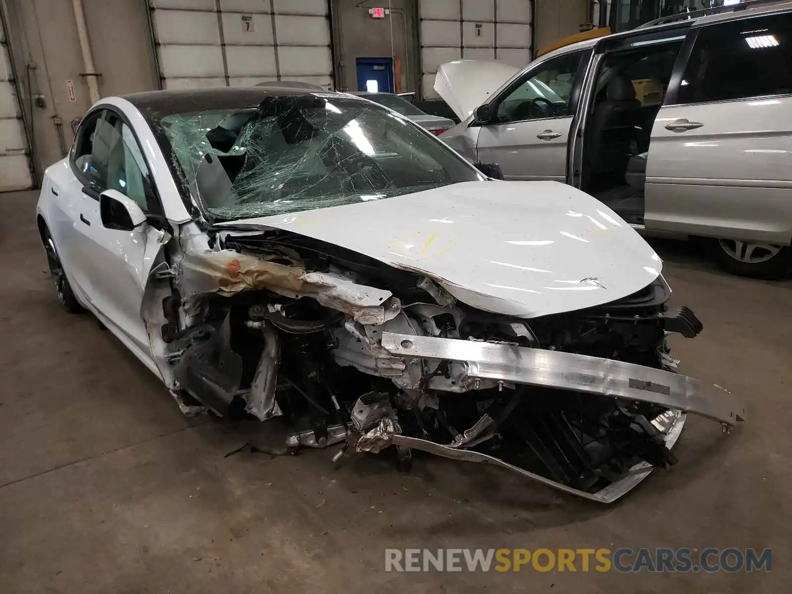 1 Photograph of a damaged car 5YJ3E1EA1MF920488 TESLA MODEL 3 2021