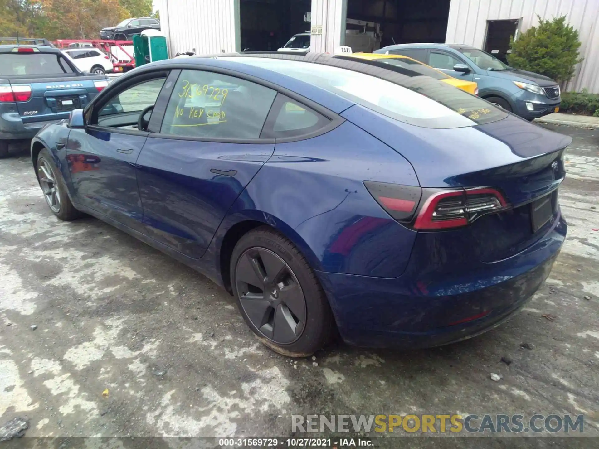 3 Photograph of a damaged car 5YJ3E1EA1MF922161 TESLA MODEL 3 2021